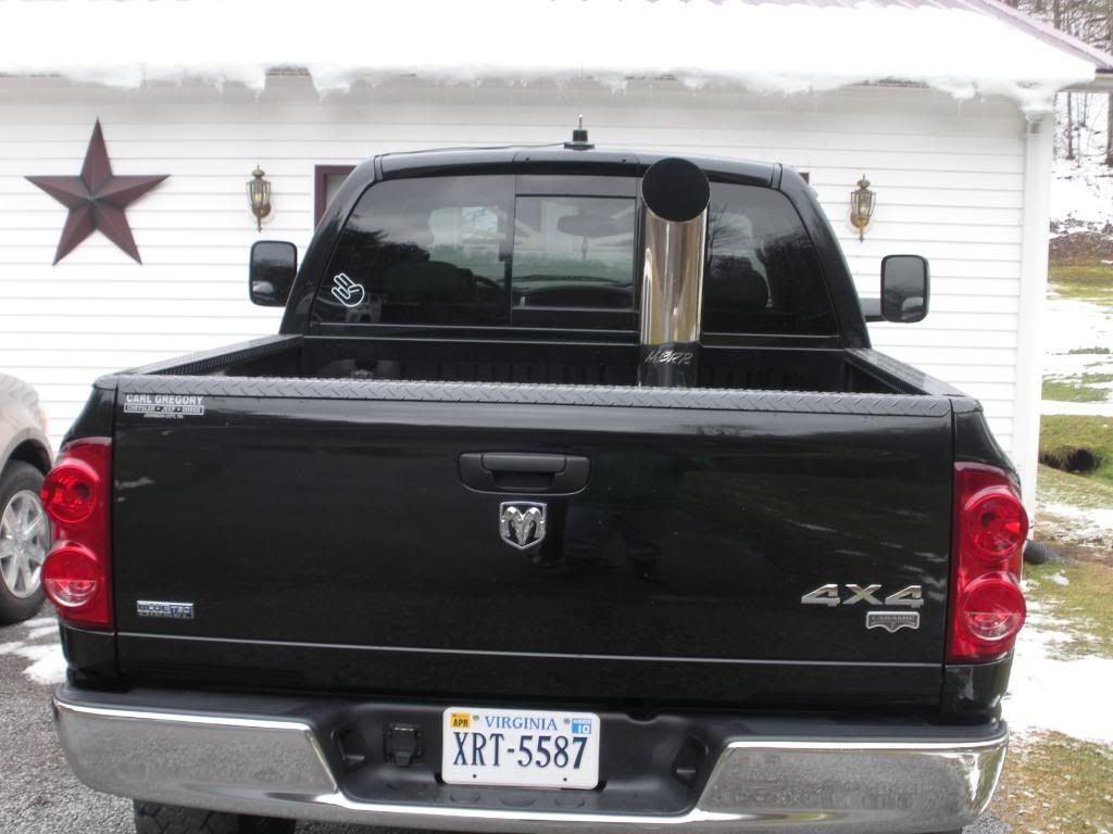 8 inch black stack! Dodge Cummins Diesel Forum