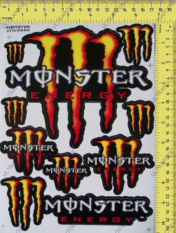 monster energy stickers for rc cars