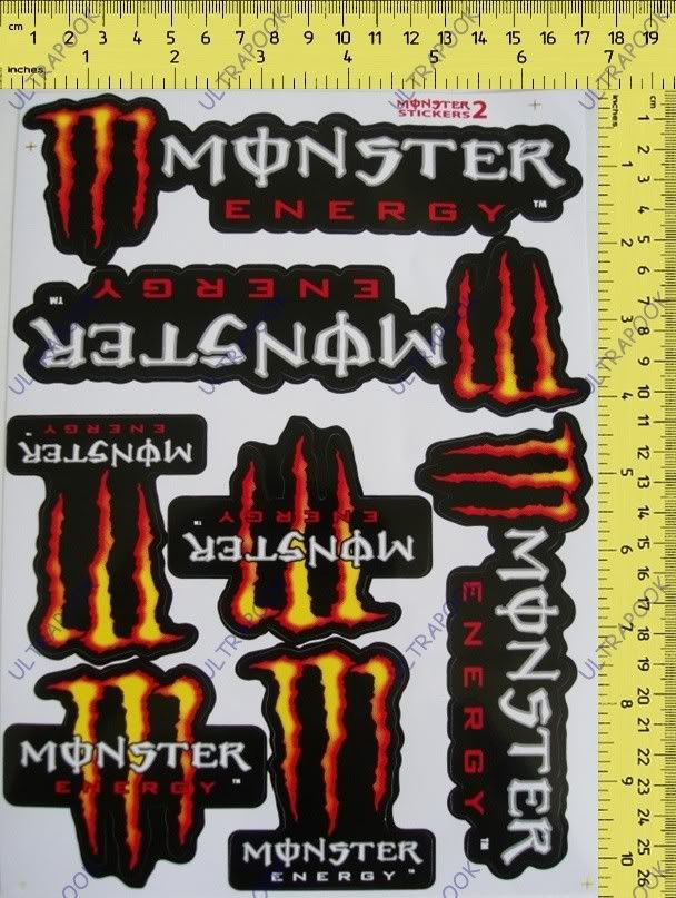 monster energy stickers for rc cars