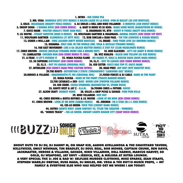 TRACK LISTING
