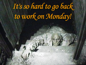 go back to work on monday zombie