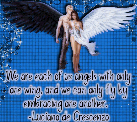 we are each of us angels with only one wing