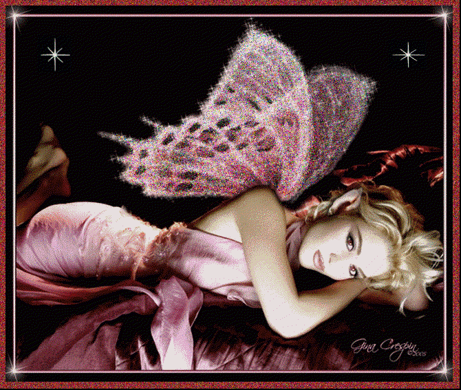 sexy pink glitter fairy