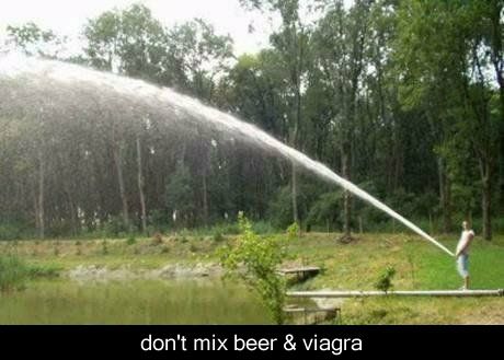 dont mix beer and viagra