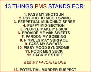 13 things pms stands for