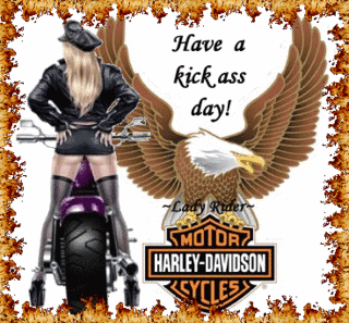 have a kick ass day harley davidson sexy