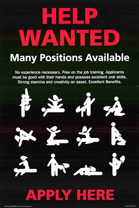 help wanted many positions available apply here sex Naughty