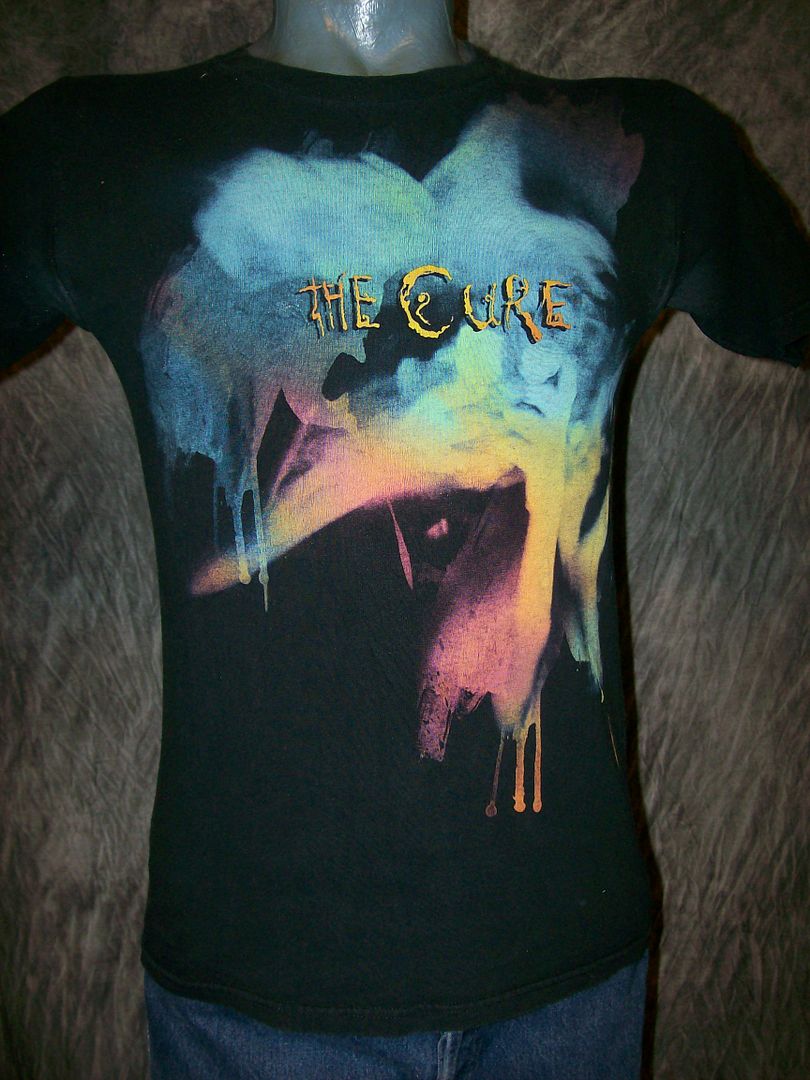 vtg 80s THE CURE HEAD ON THE DOOR T SHIRT, S  