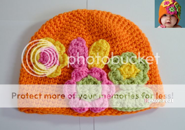 Cute Baby Children Infant Girls Kids Toddler Crochet Handmade Beanie Hat Cap