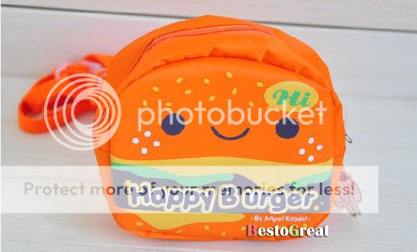 Cute Baby Toddler Kids Children Walking Safety Rein Harness Hamburger Bag
